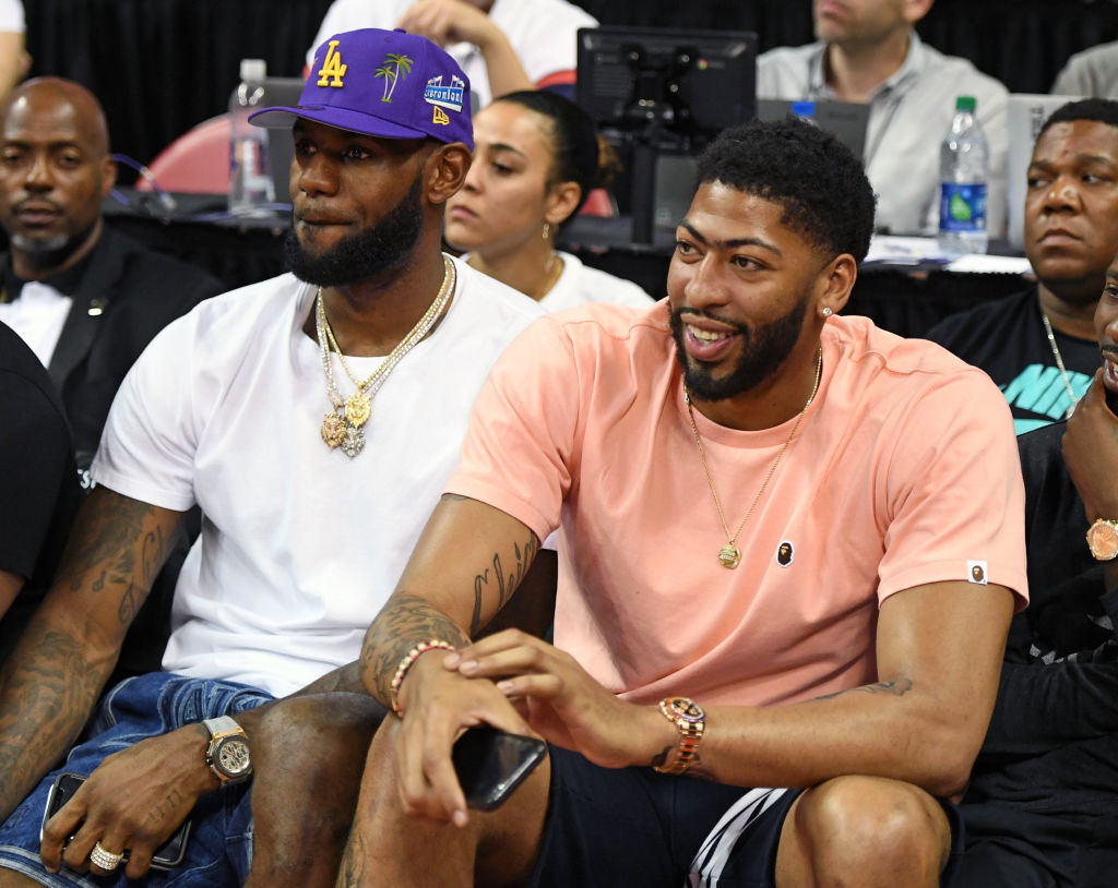 Lakers forwards LeBron James and Anthony Davis