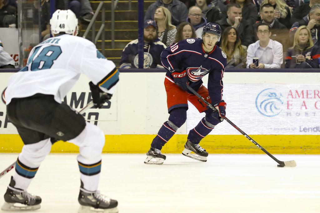 Alexander Wennberg of the Columbus Blue Jackets is one of the most accurate passers in the NHL.