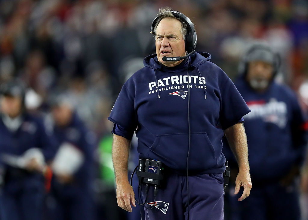 New England Patriots head coach Bill Belichick has already given up on pass interference challenges.