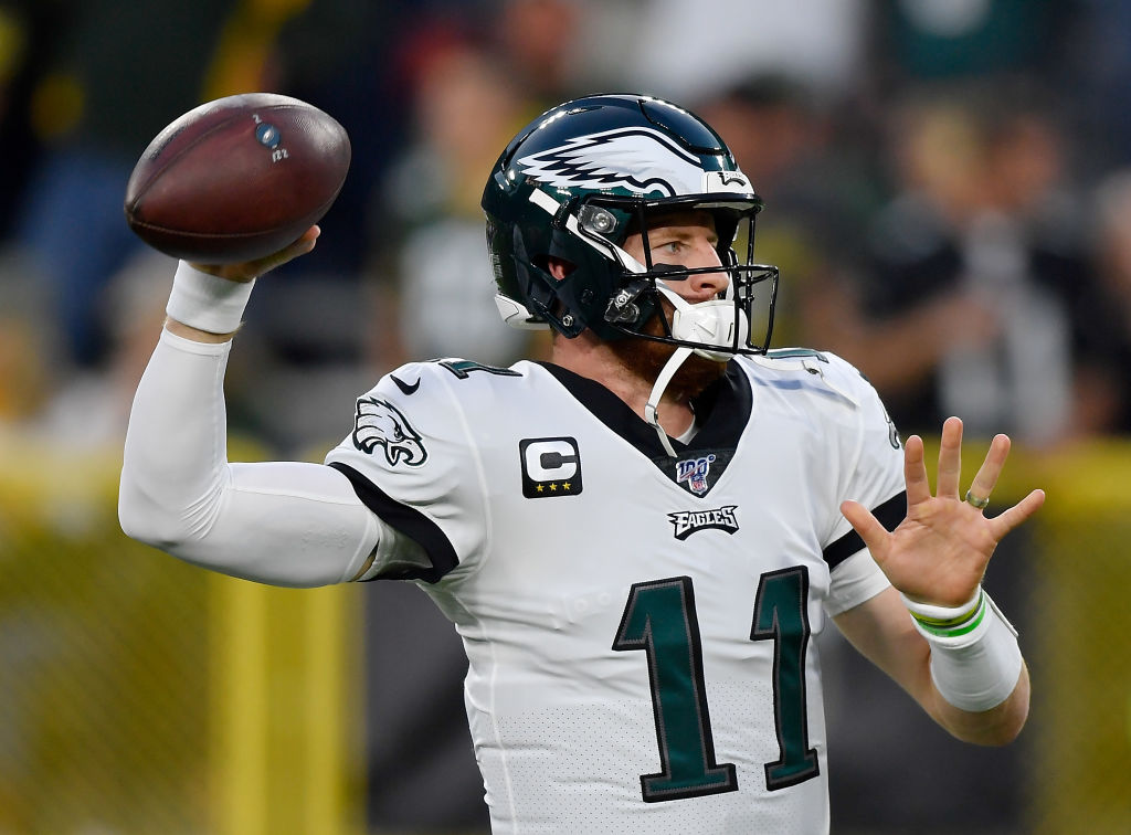 Carson Wentz #11 of the Philadelphia Eagles