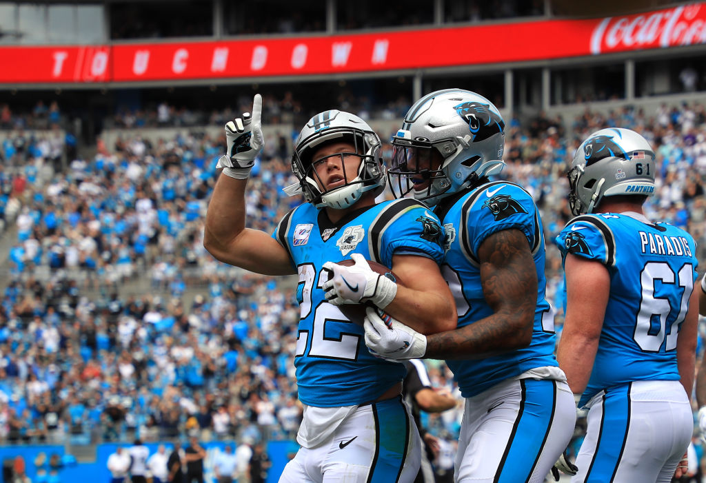 Panthers running back Christian McCaffrey
