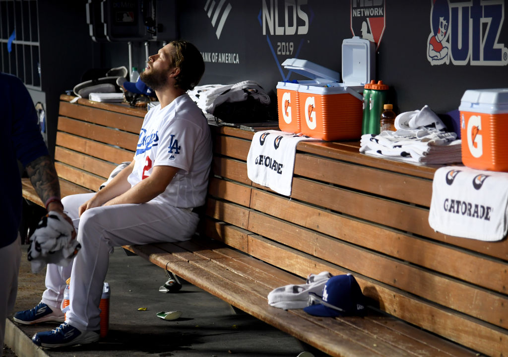 Clayton Kershaw sits in solitude after allowing back-to-back home runs 