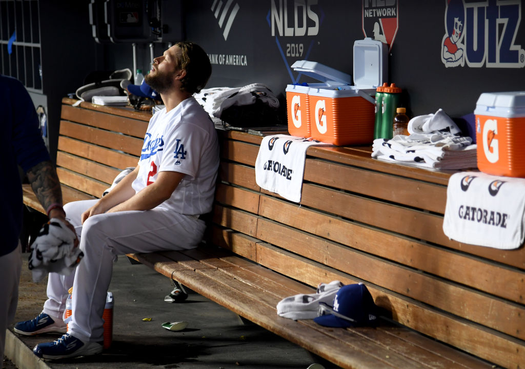 Clayton Kershaw sits in solitude after allowing back-to-back home runs