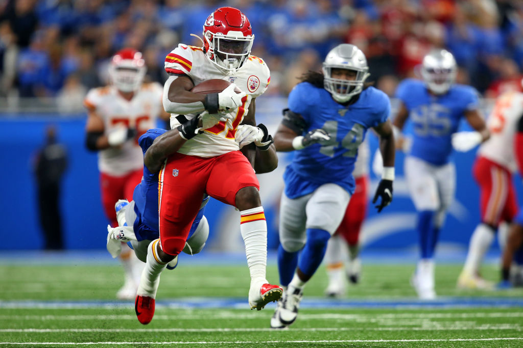 Chiefs running back Darrel Williams