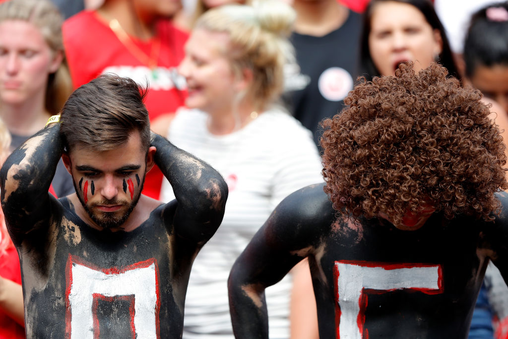 Fans of the Georgia Bulldogs
