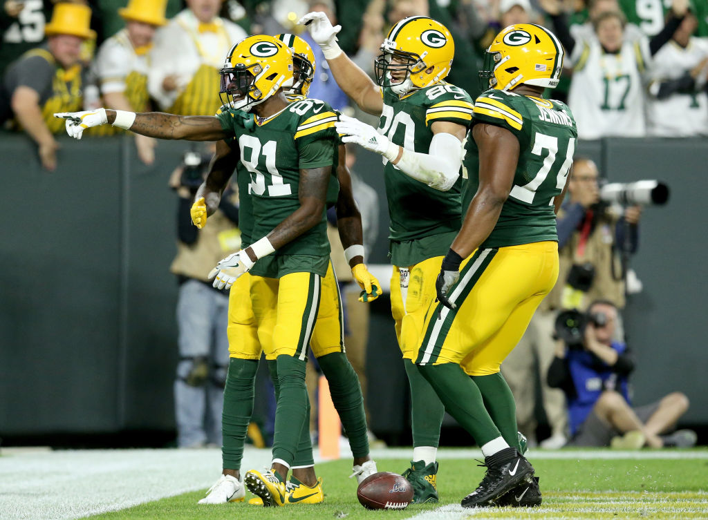 Packers wide receiver Geronimo Allison