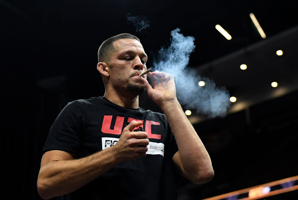 Greg Hardy and his inhaler were and Nate Diaz and his love for marijuana were at the center of UFC controversies.