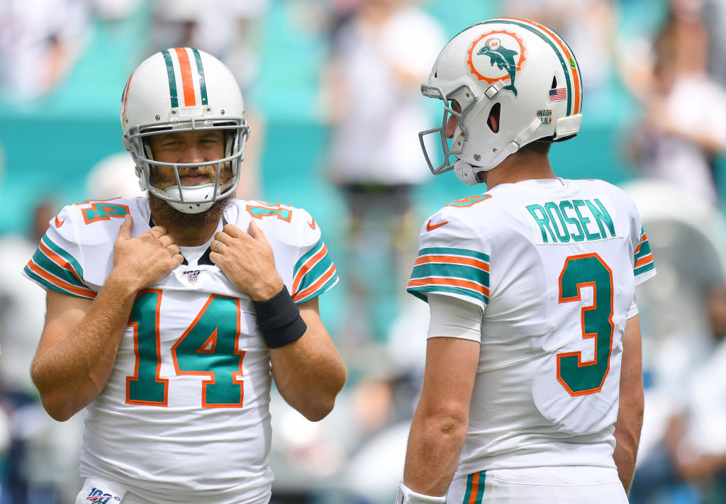 The Miami Dolphins will start Ryan Fitzpatrick on Sunday against the Buffalo Bills.