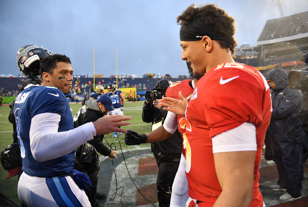 Seahawks Russell Wilson and Chiefs Patrick Mahomes
