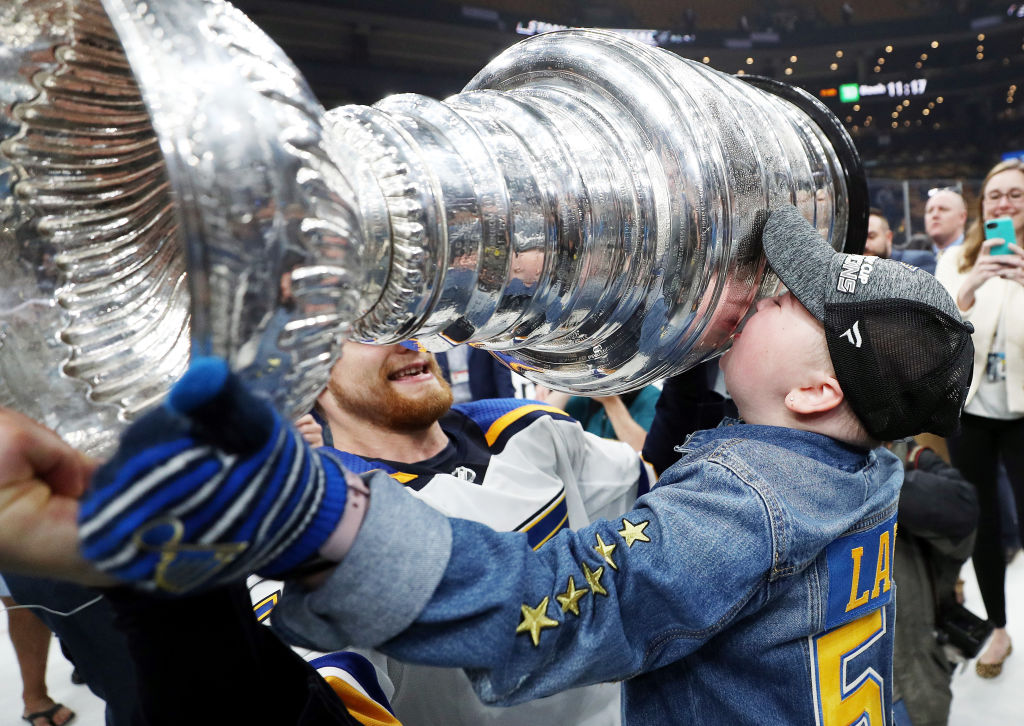 After a long NHL season, Laila Anderson and the St. Louis Blues lift the Stanley Cup.