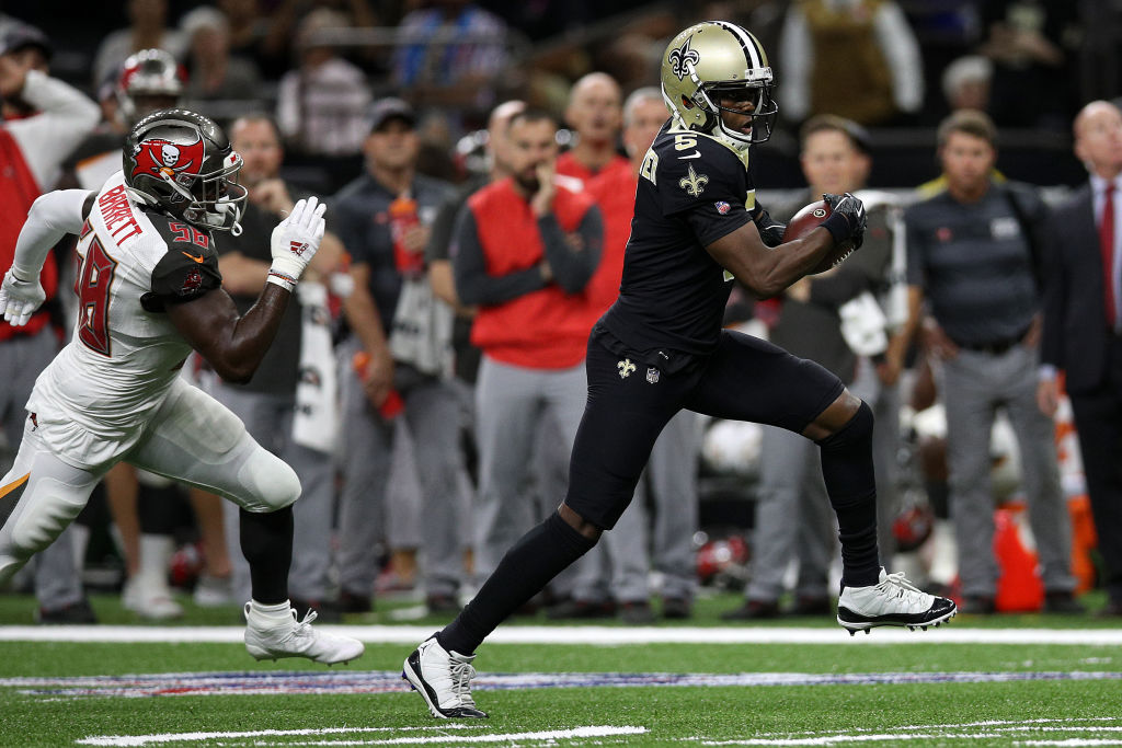 The New Orleans Saints beat the Tampa Bay Buccaneers in NFL action.