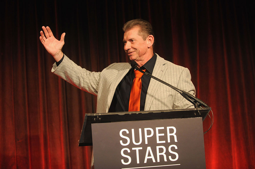 Vince McMahon attends WWE Superstars for Sandy Relief