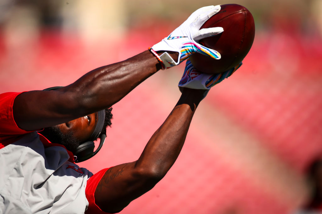 Chris Godwin of the Tampa Bay Buccaneers makes a catch