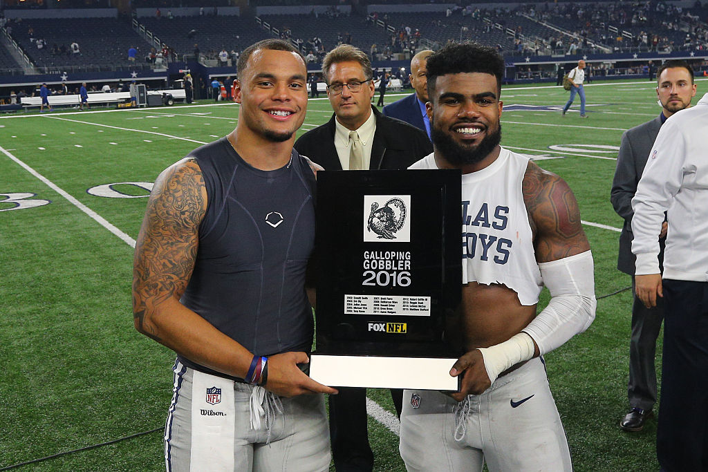 Dak Prescott and Ezekiel Elliott shone for the Dallas Cowboys on Thanksgiving.