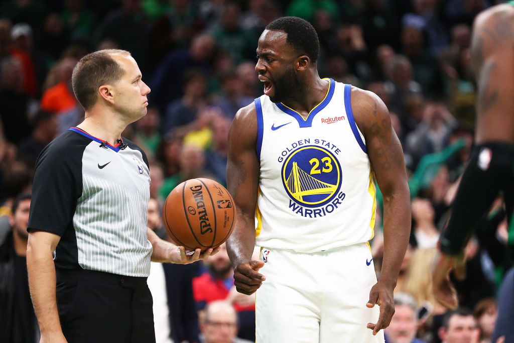 Warriors forward Draymond Green (right) hates the term draft bust to describe young NBA players.