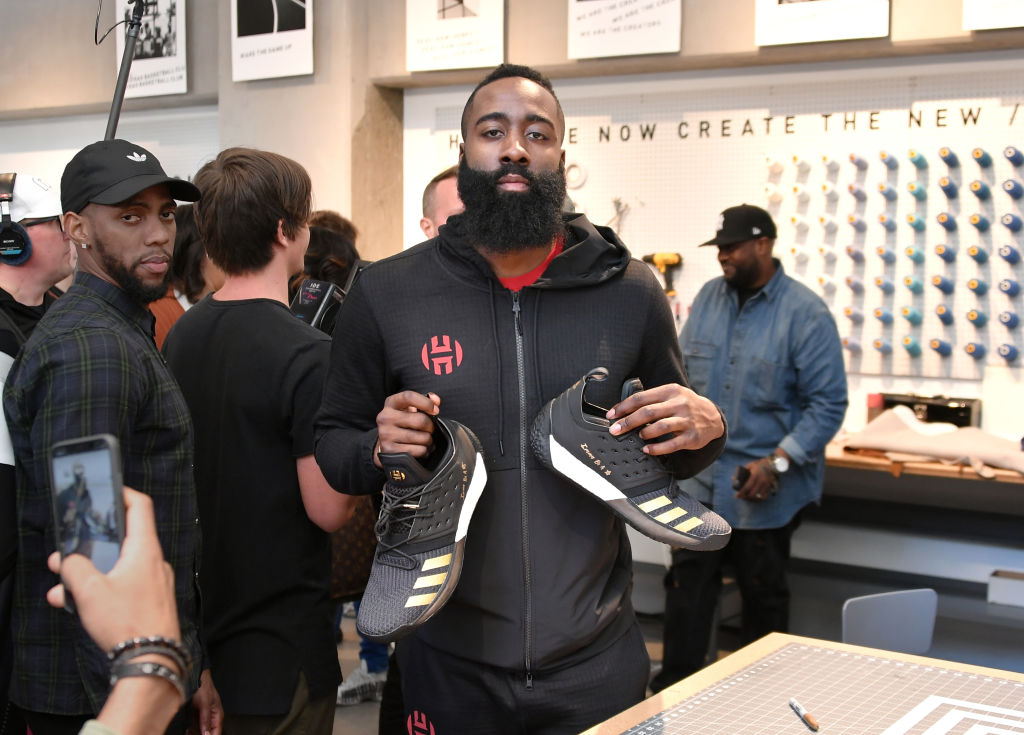 nba players with adidas signature shoes