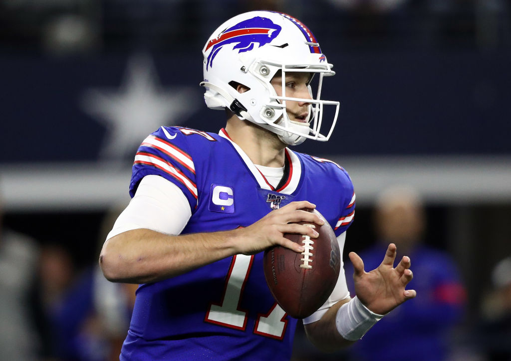 Buffalo Bills quarterback Josh Allen is leading his team into the NFL playoffs.