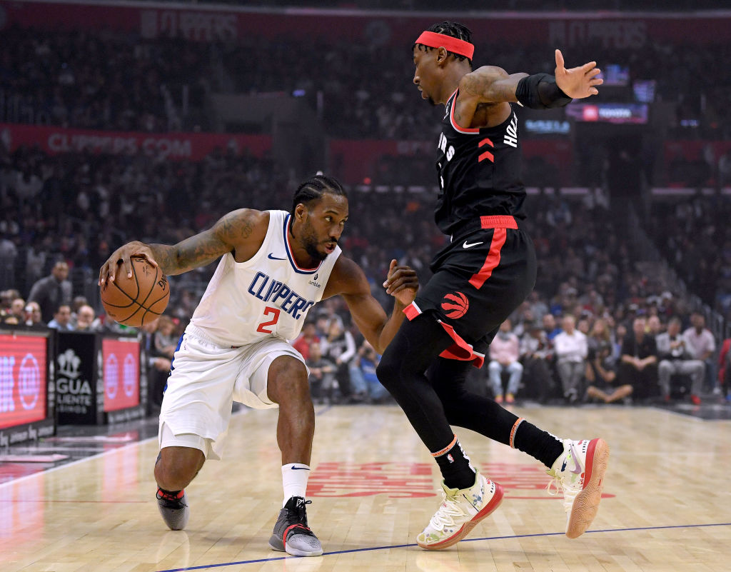 Kawhi Leonard's Los Angles Clippers topped the Toronto Raptors last night.