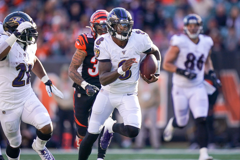Quarterback Lamar Jackson leads an unstoppable Baltimore Ravens offense.
