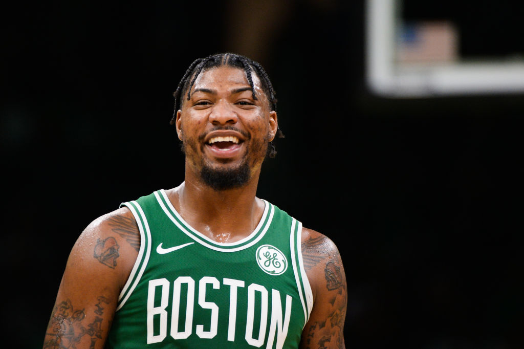 Marcus Smart hilariously got the best of rookie teammate Romeo Langford in practical joke form.