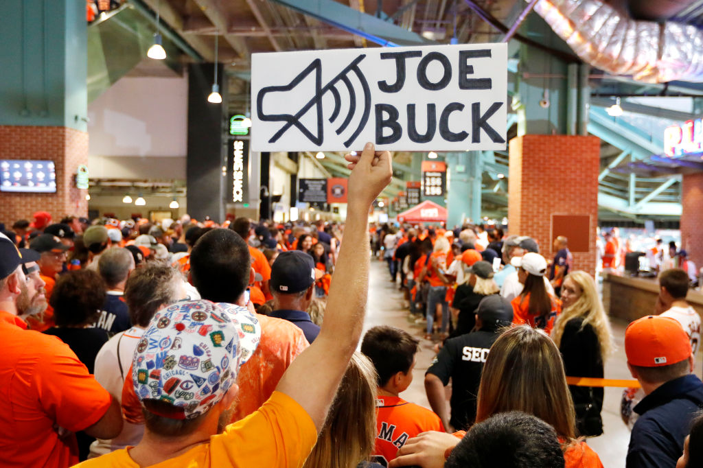 This fan hated Joe Buck enough to bring a sign to Game Two of the 2019 World Series