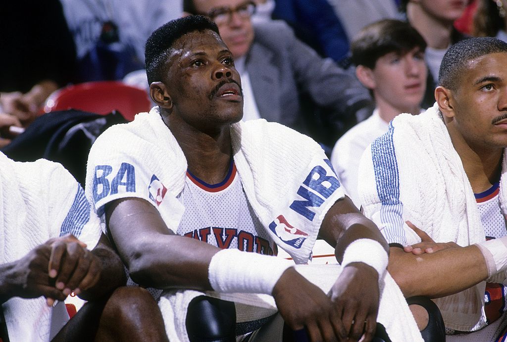 Patrick Ewing on the bench, where this bizarre theory suggests the team might want him to be