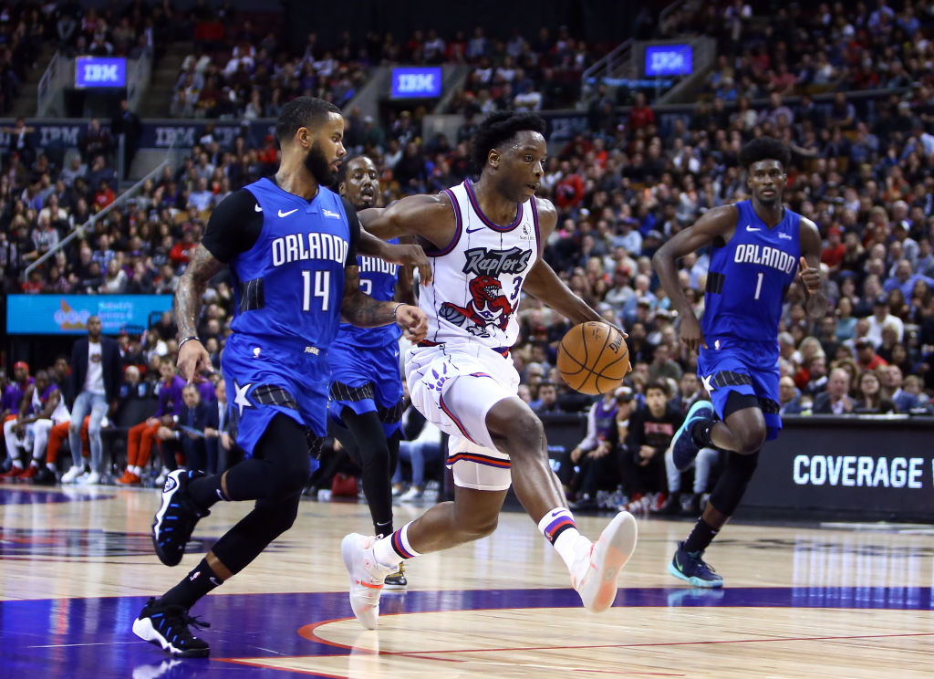 The Toronto Raptors will be playing without OG Anunoby in Portland.