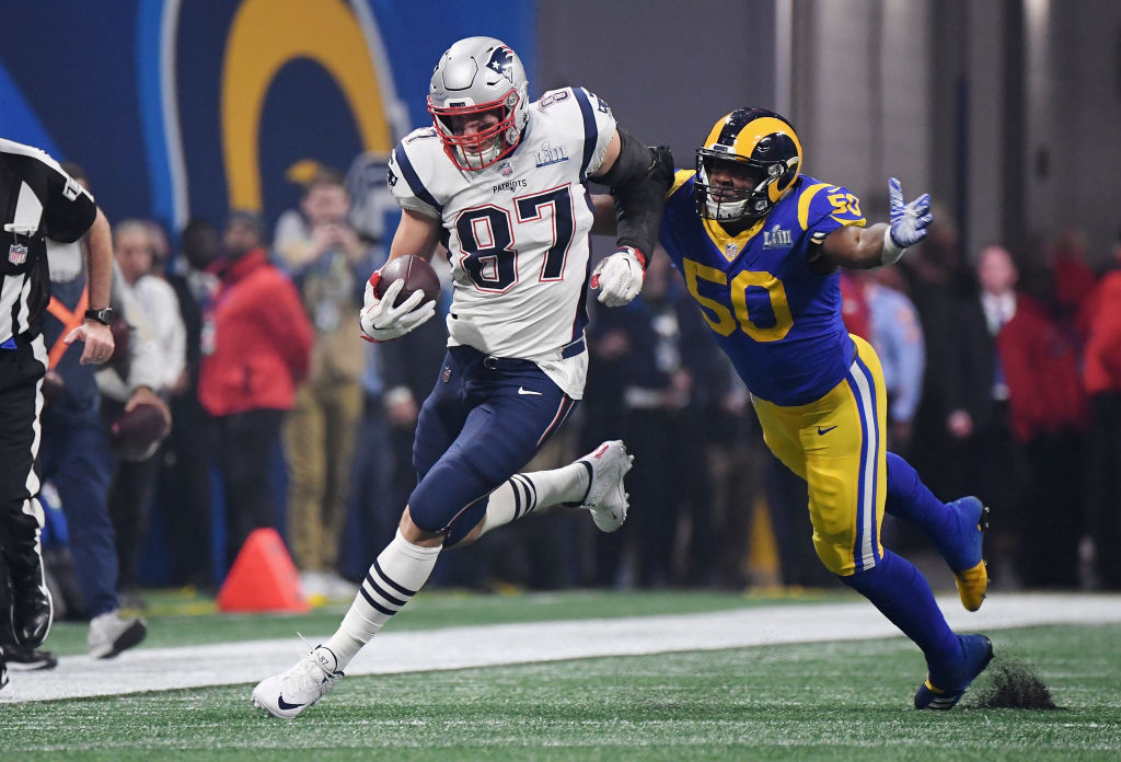 Rob Gronkowski won three Super Bowls with the New England Patriots