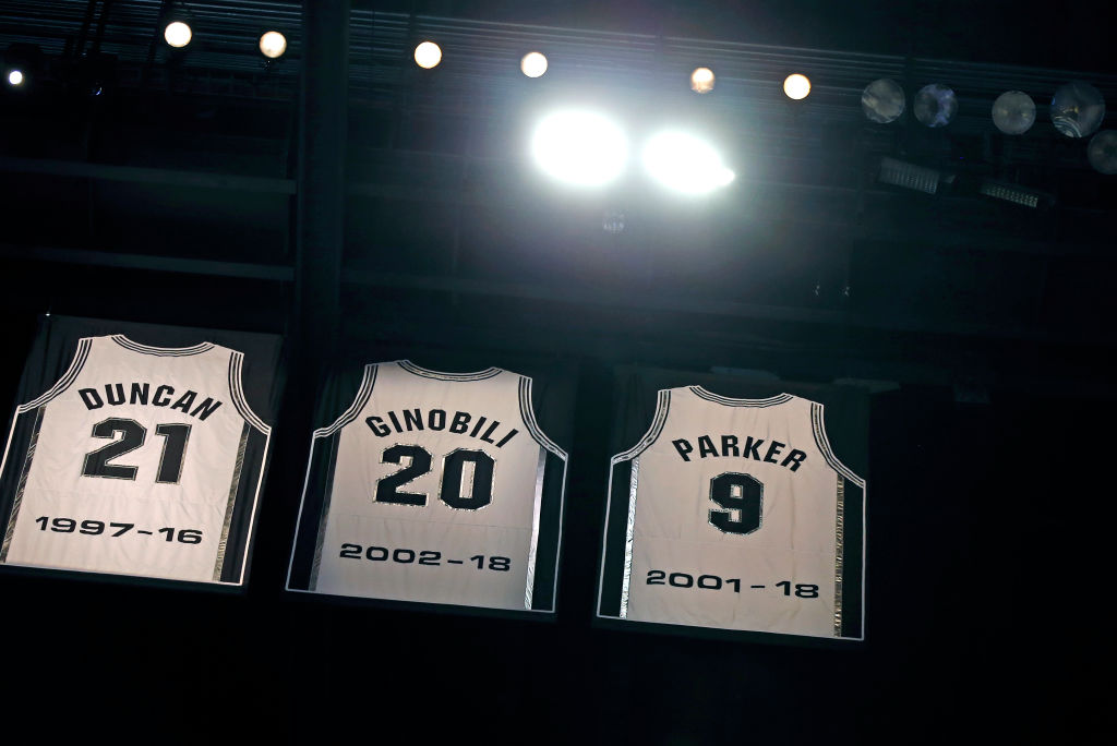 tim duncan jersey retirement