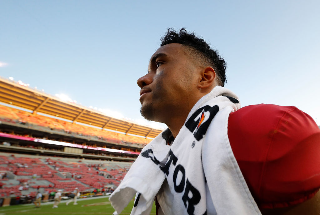 Tua Tagovailoa of the Alabama Crimson Tide