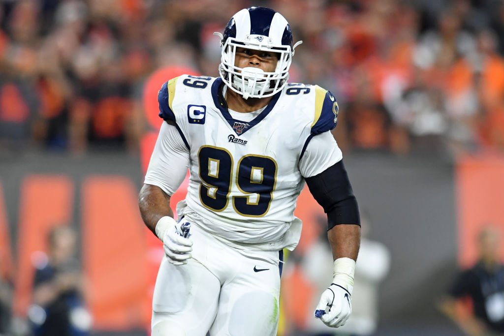 Los Angeles Rams defensive tackle Aaron Donald