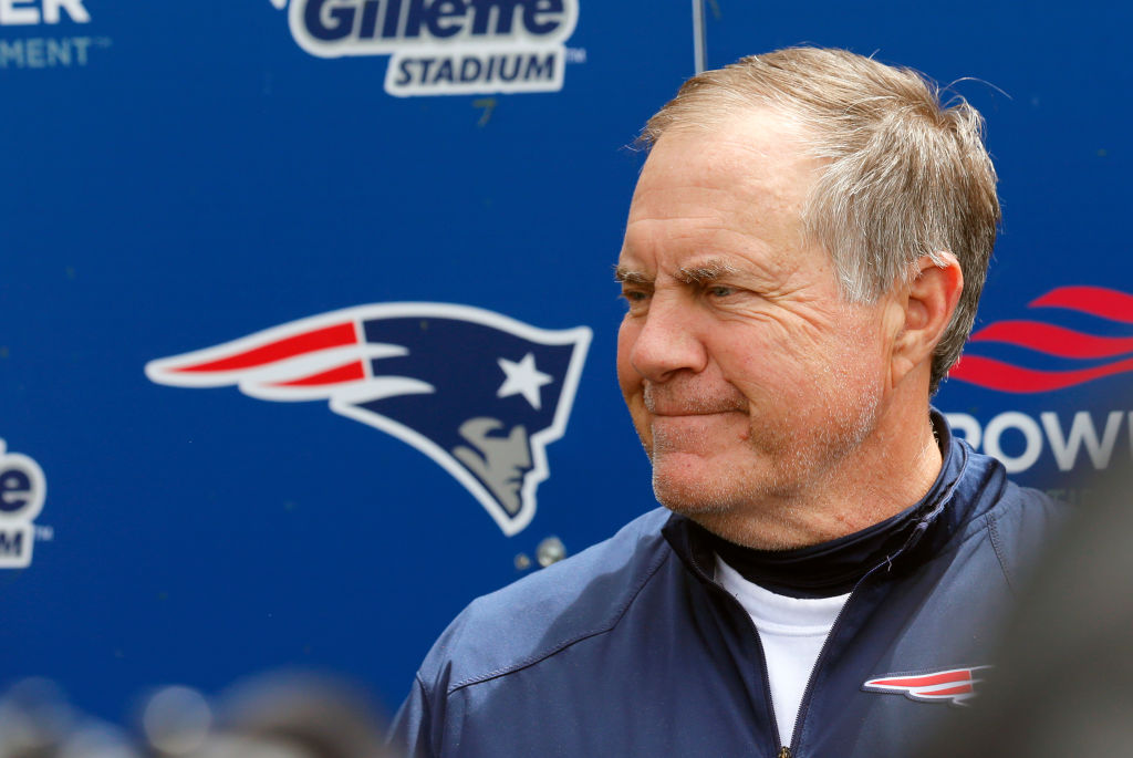 New England Patriots coach Bill Belichick got choked up after receiving one NFL honor.