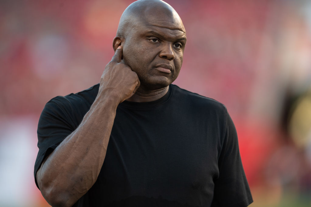 Booger McFarland serves as the color commentator on Monday Night Football.