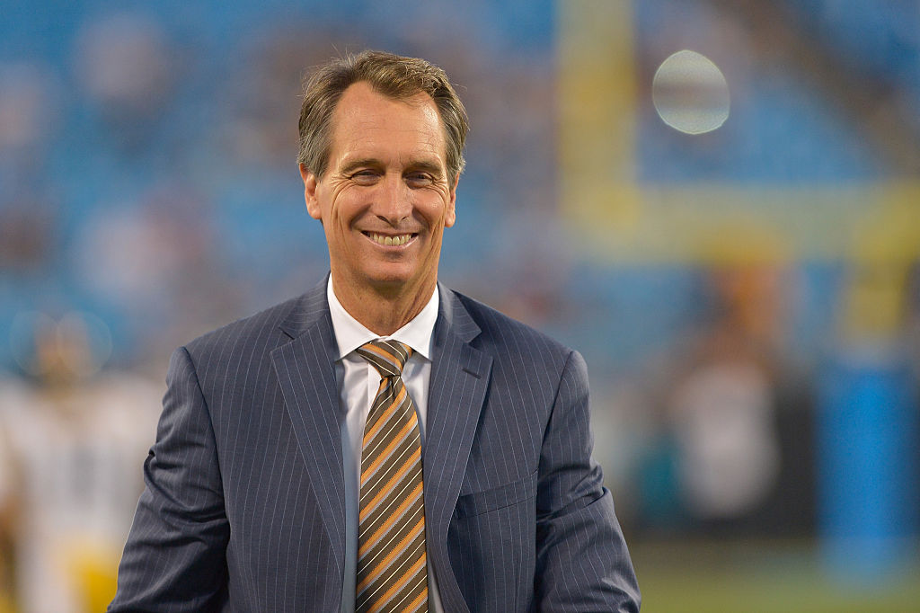 Sunday Night Football's Cris Collinsworth planned on attending law school, not becoming a broadcaster.