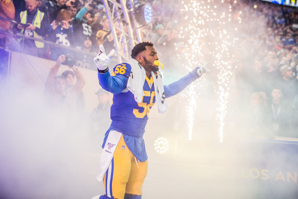 Rams linebacker Dante Fowler received a nice bonus at the end of 2019 in the form of repaid fine money he racked up with the Jaguars.