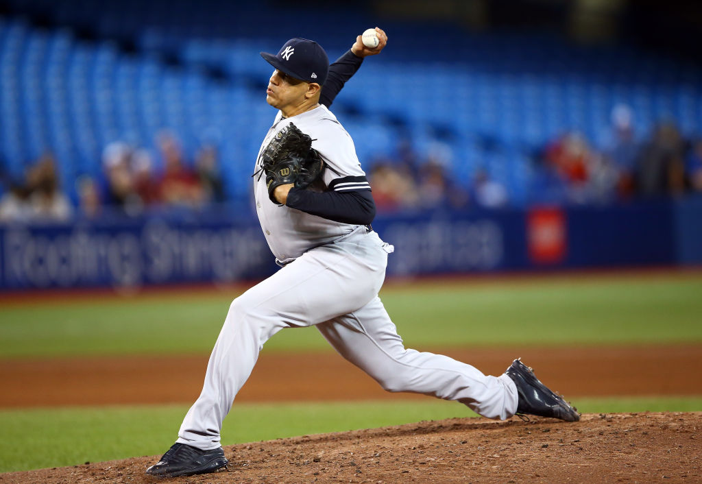 Former Yankees receiver Dellin Betances could solidify the New York Mets bullpen.