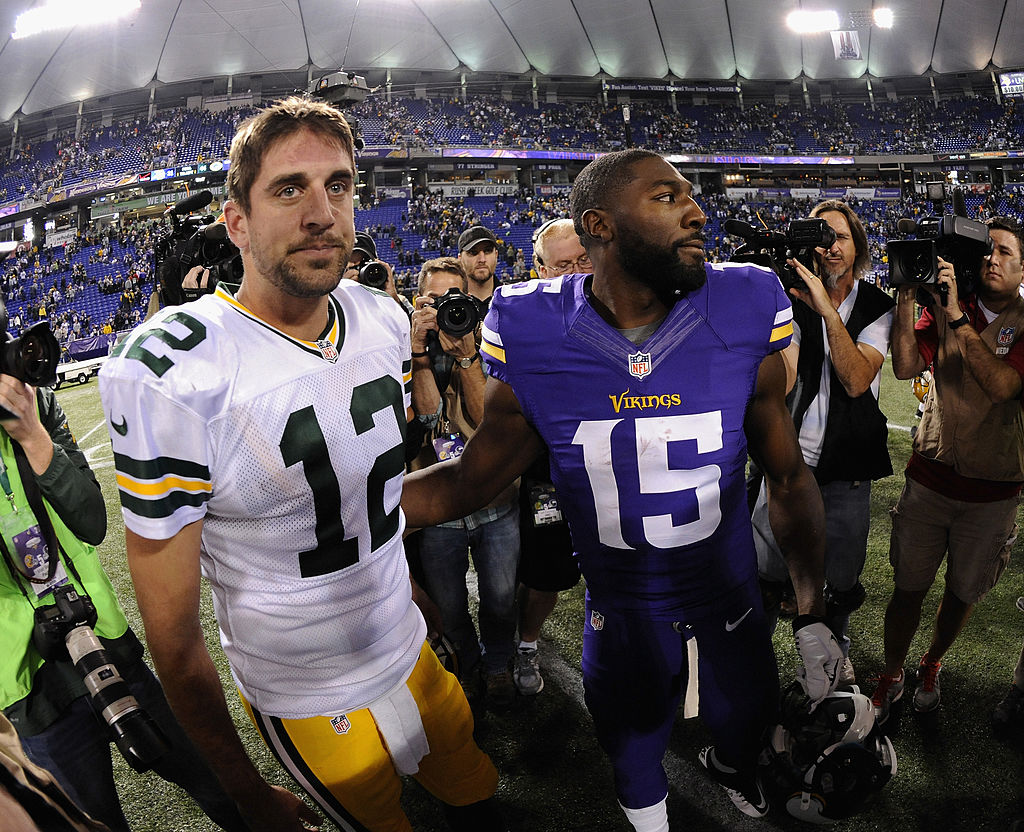 Greg Jennings (right) and Aaron Rodgers (left) were a dynamic duo in Green Bay, but one Rodgers comment still sticks with Jennings.