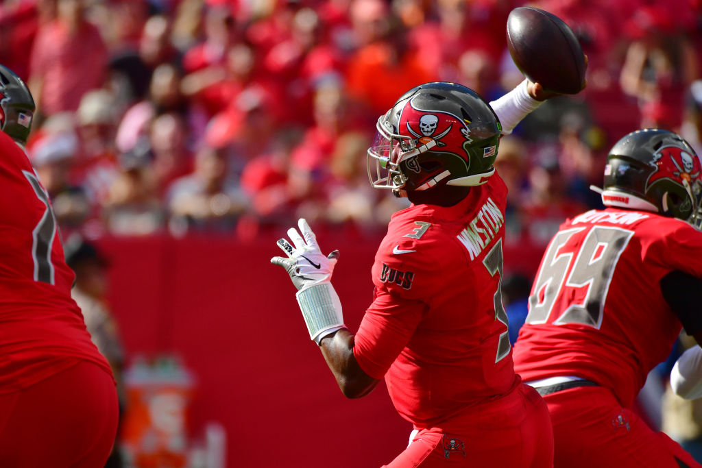 Tampa Bay Buccaneers quarterback Jameis Winston has struggled with interceptions this season.