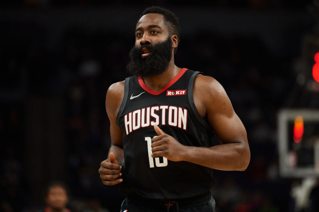 Rockets guard James Harden.