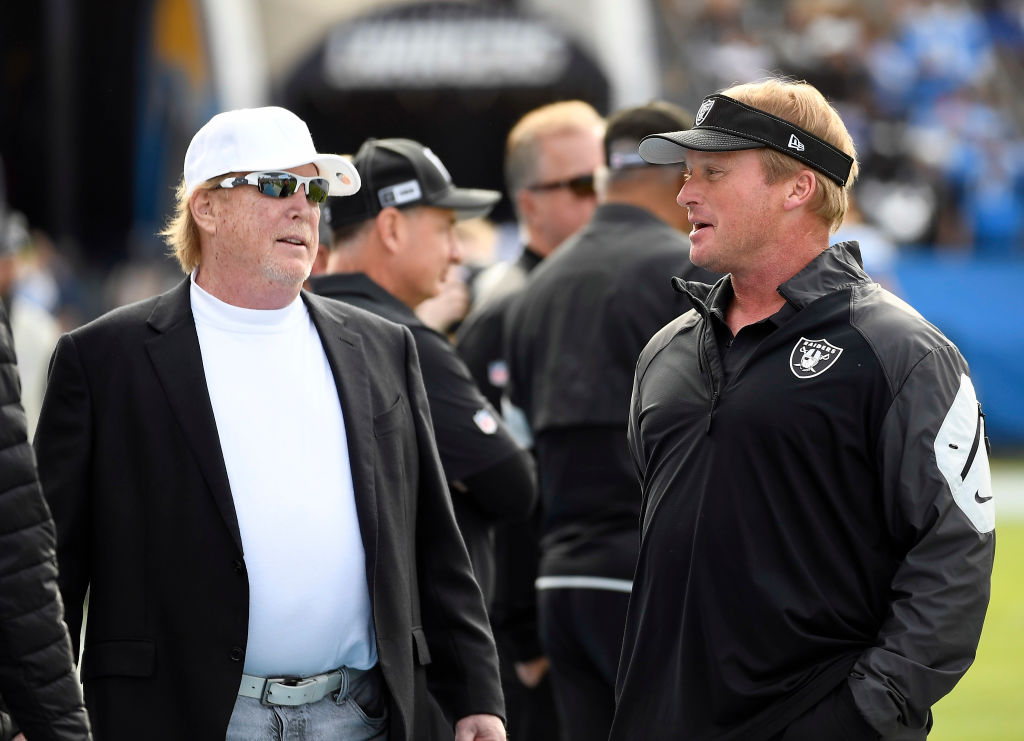 Mark Davis and Jon Gruden will be very interested in the scoreboard next week