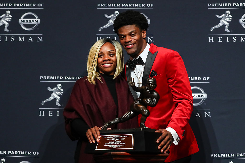 Things have not always been easy for Lamar Jackson and his family