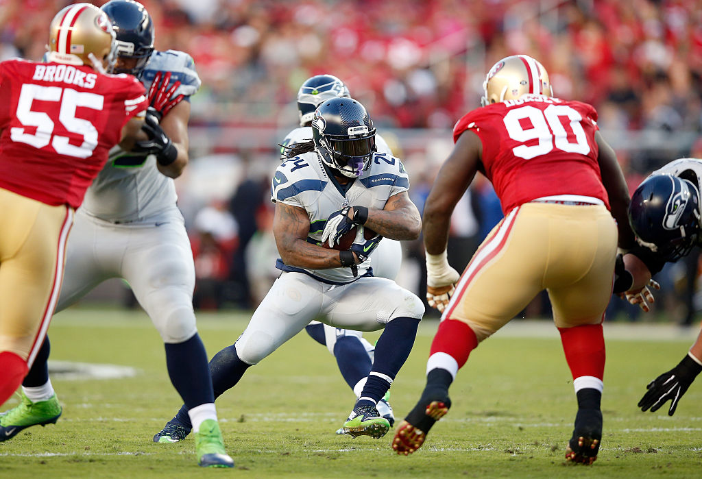 Marshawn Lynch has been preparing for his return to action with the Seattle Seahawks.