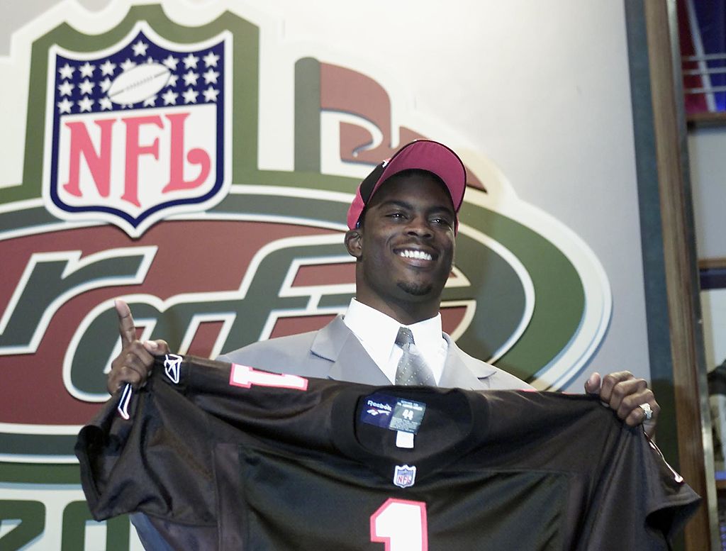 Michael Vick was the top pick by the Atlanta Falcons and the #1 pick overall in the NFL Draft 2001