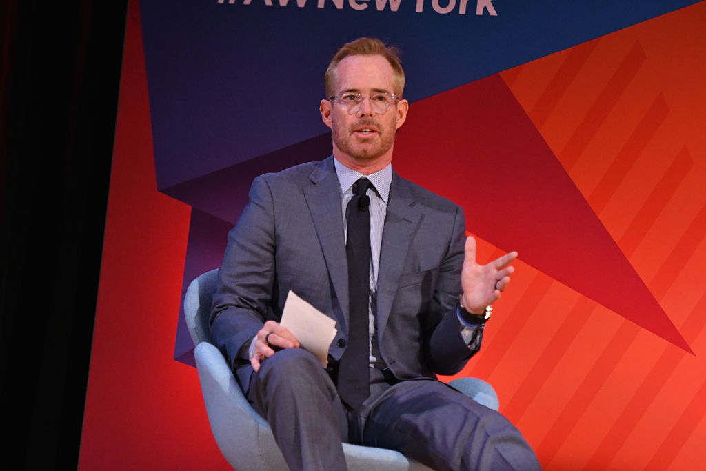 Sportscaster Joe Buck speaks onstage at the Fox NFL Town Hall panel in 2016