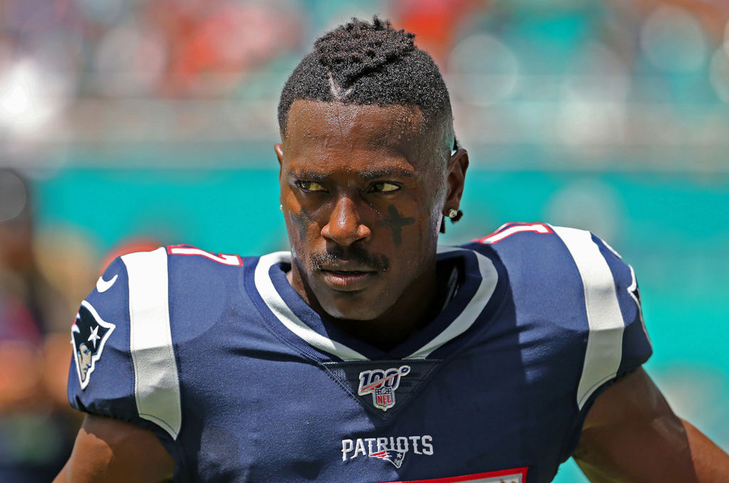 Antonio Brown in a New England Patriots uniform