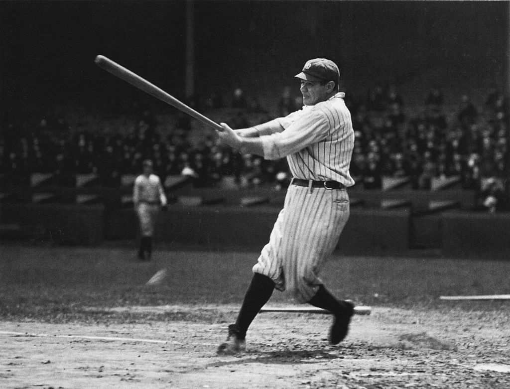 New York Yankees outfielder Babe Ruth unsurprisingly had a Hall of Fame career.
