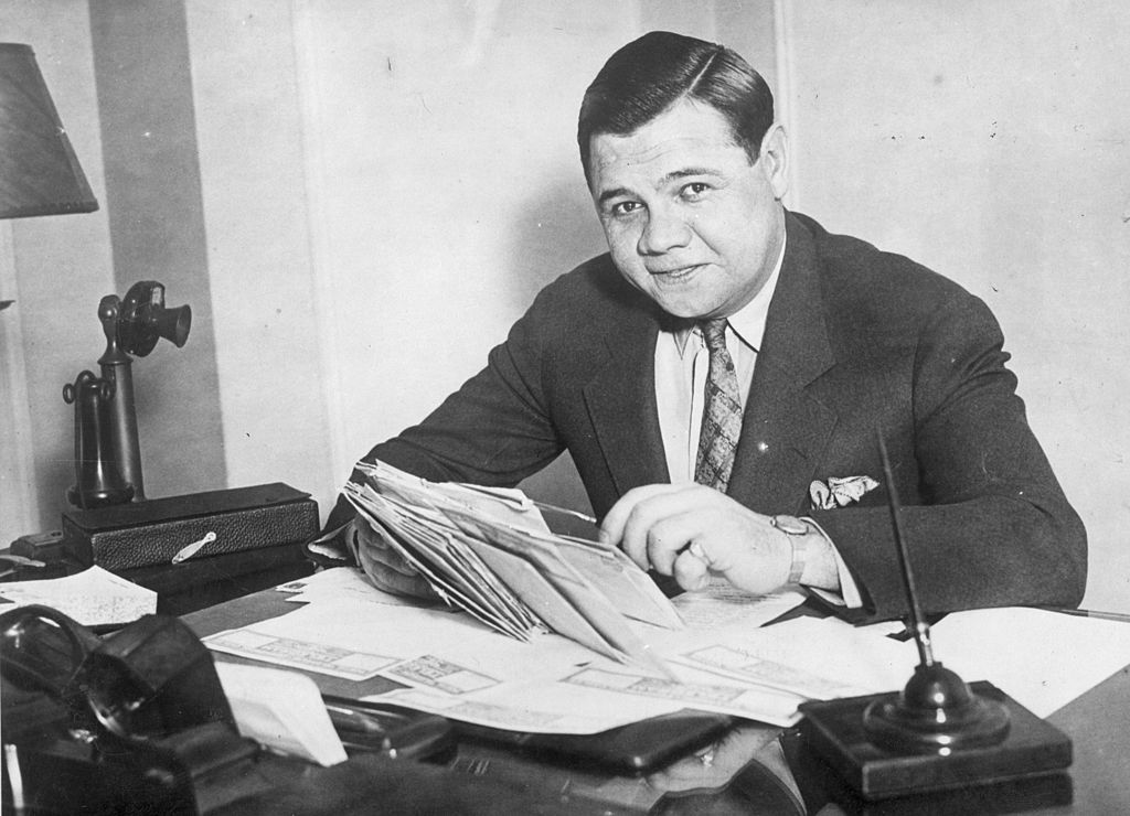 Babe Ruth signed quite a few hefty contracts during his time with the New York Yankees.