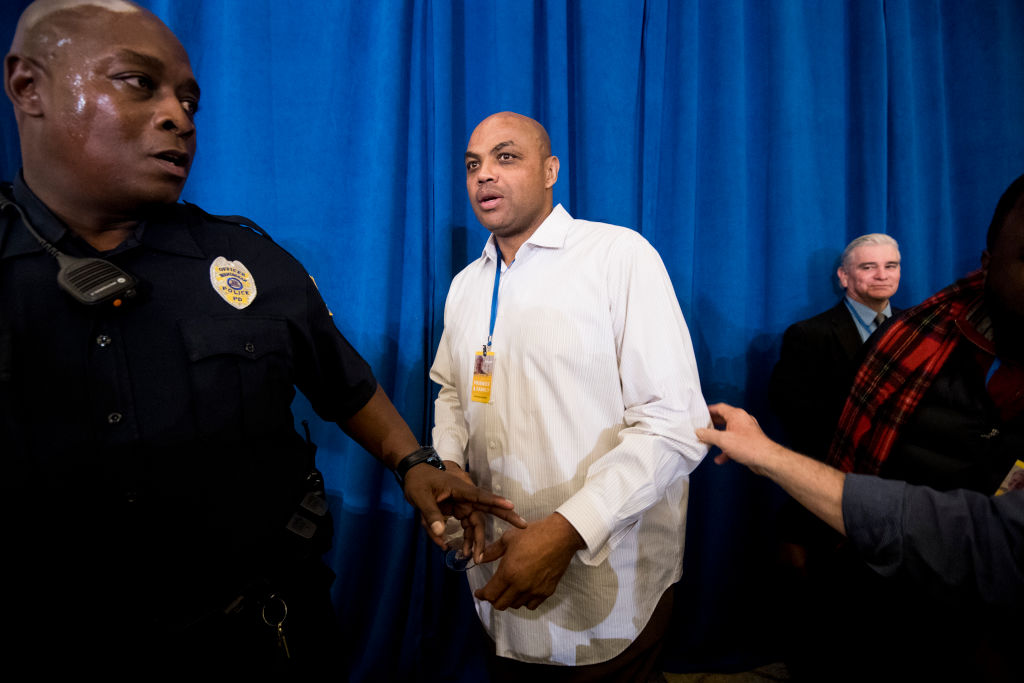 Former NBA star Charles Barkley behind the scenes