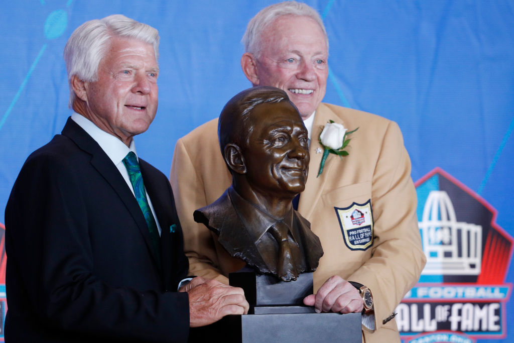 When Jimmy Johnson enters the Pro Football Hall of Fame, there's one way he'll be unlike most of the Cowboys' inductees.
