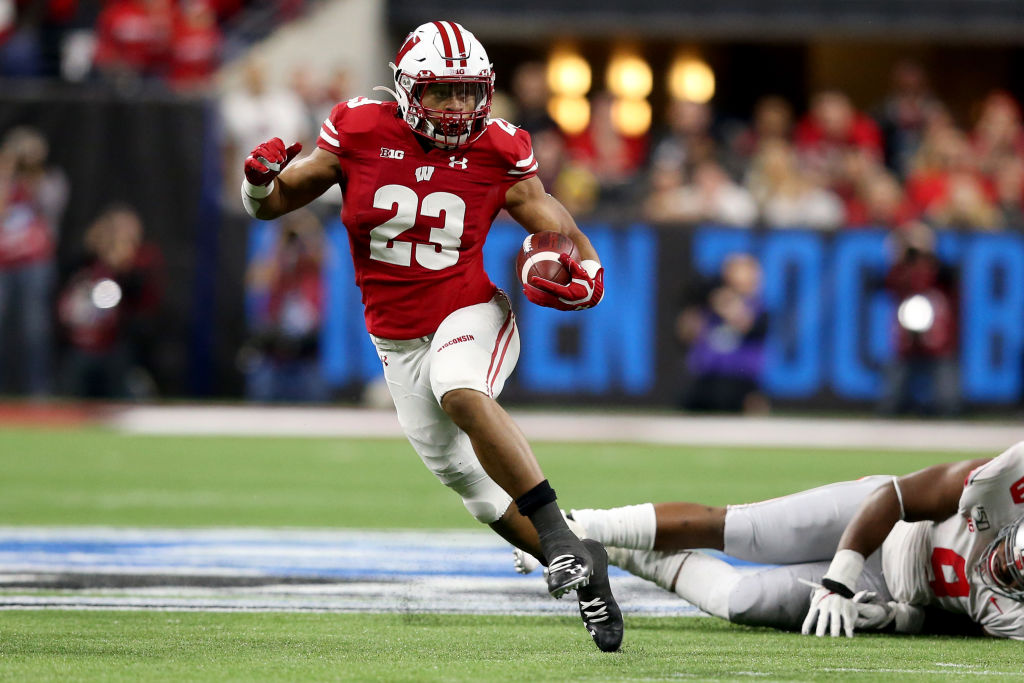Former Wisconsin running back Jonathan Taylor is talented, but his status as a first-round pick in the 2020 NFL draft is up in the air.